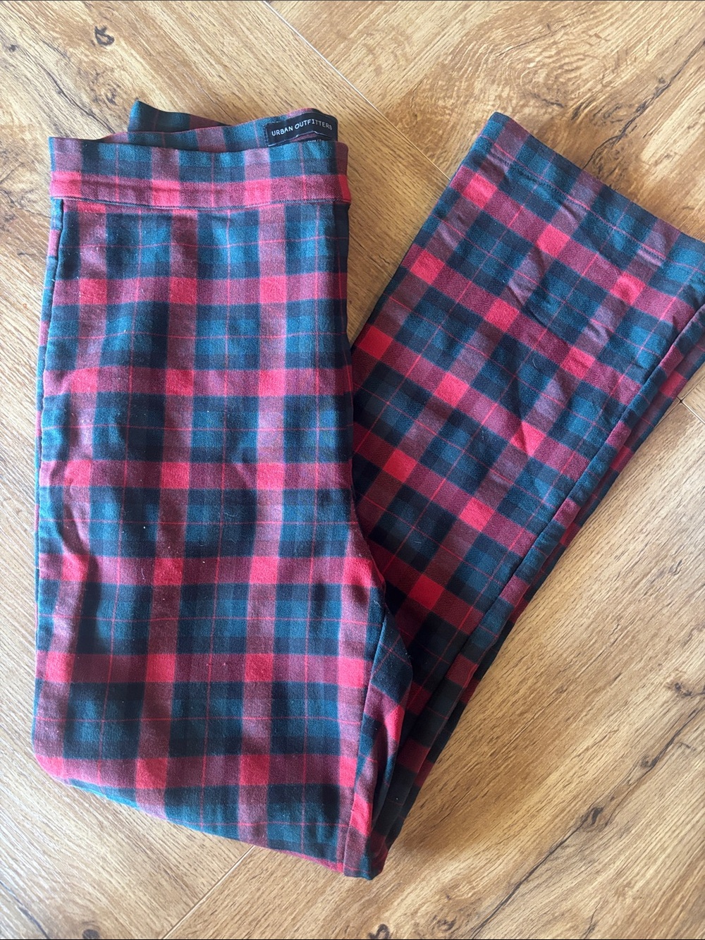 Urban Outfitters Red and Black Plaid Pants